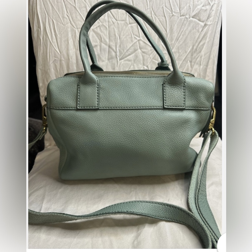 Elegant Mint Green Leather Handbag